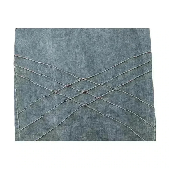 Vintage Y2K No Boundaries Denim Maxi Skirt Size 11 A-Line Boho Hippie - Picture 3 of 11